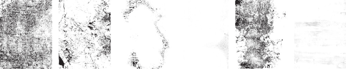 Grunge textures set. Collection of vector black, overlay, distress, textures .Simply Place texture over any Object to Create grunge effect .Various distressed backgrounds for your design.
