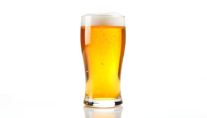 beer glass isolated on white background