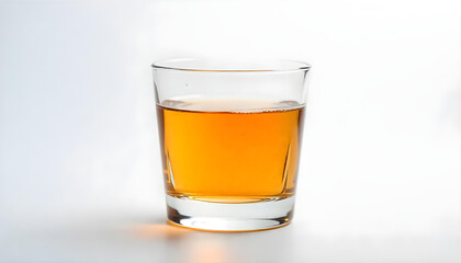 liquor glass isolated on white background