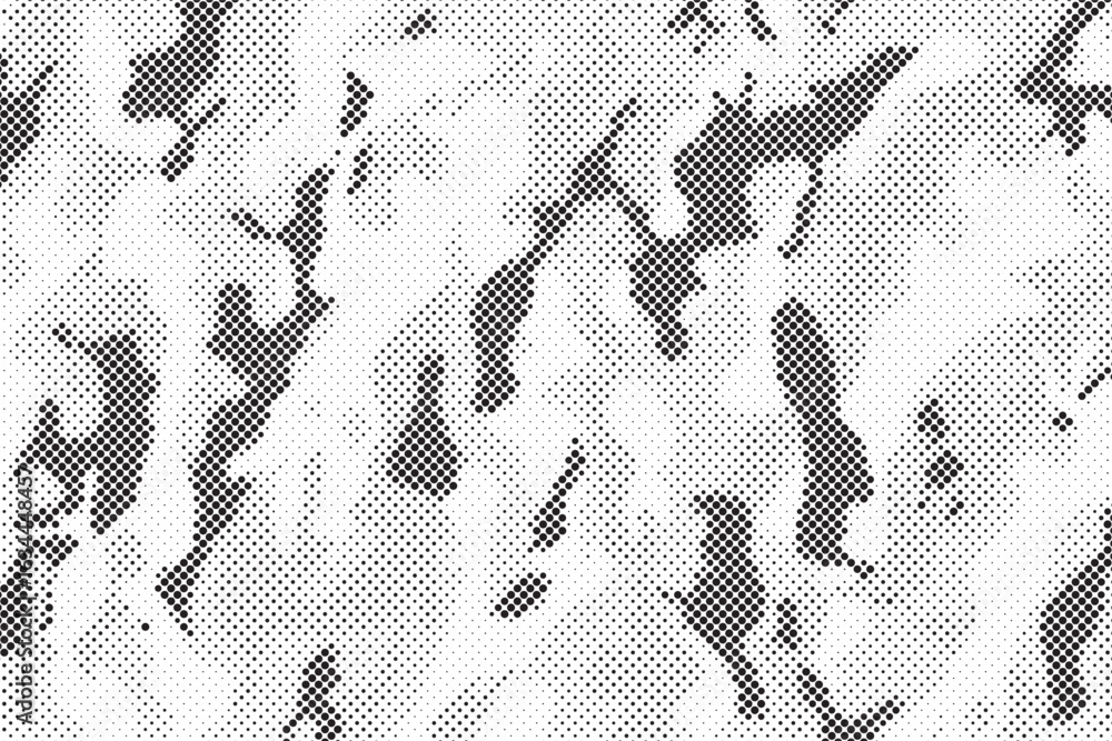 Poster abstract halftone background. military camouflage effect dot seamless pattern texture. dotted backgr