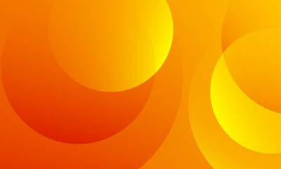 Orange abstract background with circles. Eps10 vector