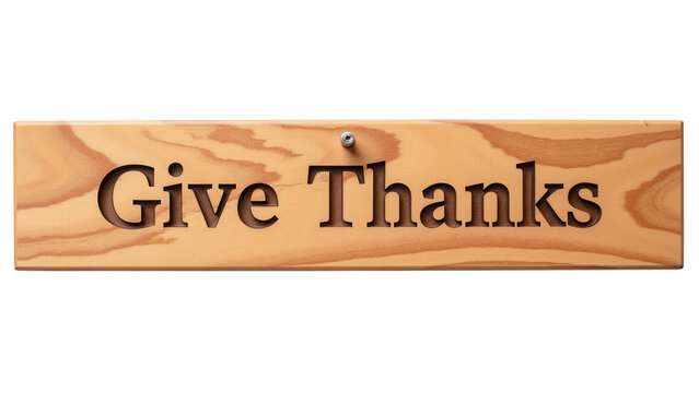 Give thanks wooden sign rustic decor home decoration gratitude message natural wood wall art positive affirmation handmade sign