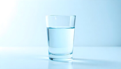 water glass isolated on white background