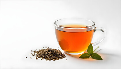 herbal tea isolated on white background 