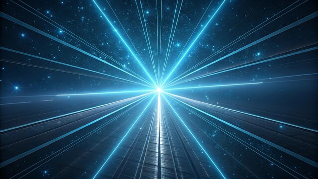 Laser like trading lines creating a fractal starbu