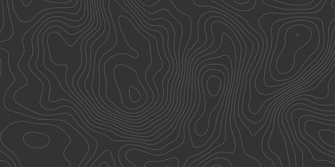 Dark topographic map background with smooth contour lines, perfect for tech, geoscience visuals, or abstract design elements with a modern, sleek feel.