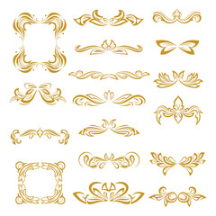 Bold Minimalism Vector Decorative Ornamental Frames Collection