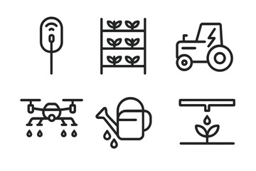 construction icons set