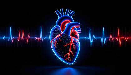 Human Heart ECG Scan.