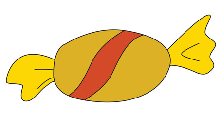 Sweet candy on white background