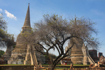 Wat Phra Si Sanphet (Holy Temple) - the most sacred temple in the former Royal Palace in the...