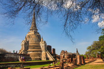 Wat Phra Si Sanphet (Holy Temple) - the most sacred temple in the former Royal Palace in the...