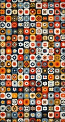 Colorful patchwork crochet pattern