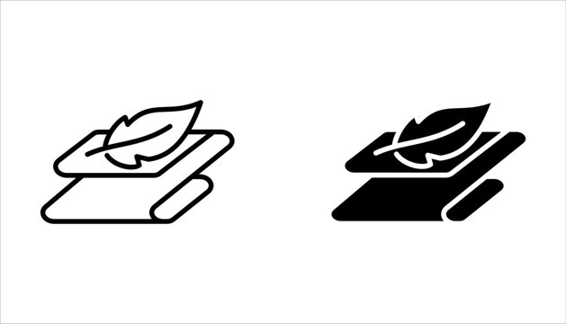 Soft icon set. Thin line icon for website design and development, vector illustration on white background