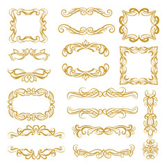 Reductive Forms Vector Decorative Ornamental Frames Collection