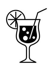 A refreshing cocktail in a decorative glass, adorned with a lime slice, ideal for summer gatherings.