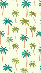 Palm Tree Seamless Pattern. (1)