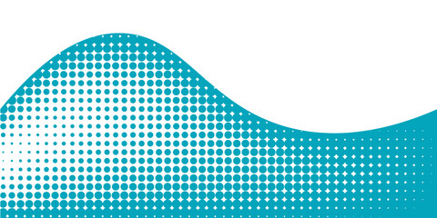 Transparent Vector Gradient Blue Color Halftone Background Staggered Dots Pattern