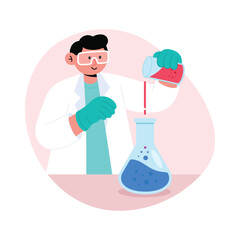 Chemical Drop Vector illustration. EPS 10 file