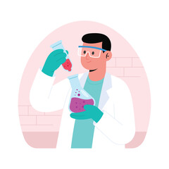 Sample Testing Vector illustration. EPS 10 file