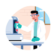 Machine Operation Vector illustration. EPS 10 file