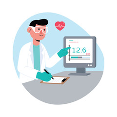 Medical Report Vector illustration. EPS 10 file