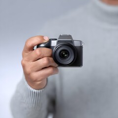 Professional Digital Camera Capture with High-Resolution Sensor and Optical Stabilization for Commercial Photography and Visual Media Production