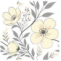 A soft peach-colored flowers, rendered in a watercolor style.