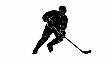 hockey player silhouette