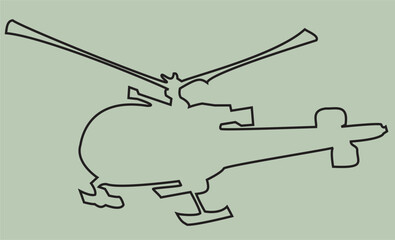 helicopter vector illustration