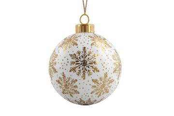 Gold snowflake ornament