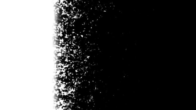 Black and white brush transition