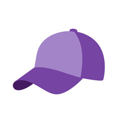 Simple Purple Baseball Cap Illustration