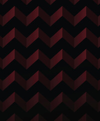 Vector illustration of geometric triangle pattern, black and red