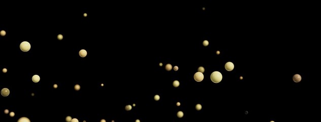 Elegant abstract background with gold and beige spheres. Perfect for luxury, modern, or minimalist designs.