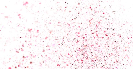 Fototapeta premium Abstract pink confetti background perfect for sale banners, promotions, and celebratory designs.