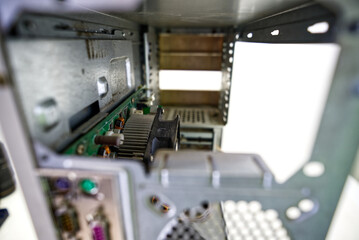Old CPU with its main components