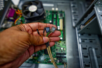 Old CPU with its main components