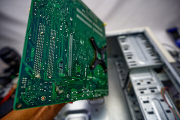 Old CPU with its main components