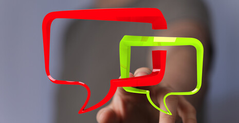 Abstract image of speech bubbles,ideal for communication, dialogue, feedback, and conversation...