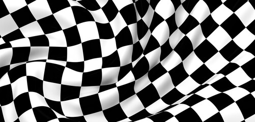 Obraz premium High-res black and white checkered flag, perfect for racing themes. Download now!