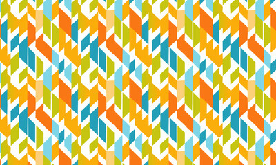 Abstract seamless pattern with colorful chaotic geometric shapes, Modern digital camouflage mosaic background