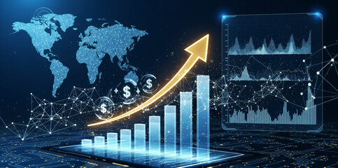 Worldwide Investment Data Concept