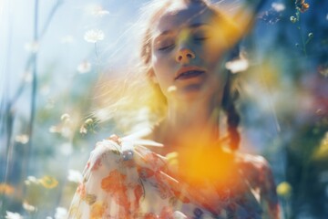 Summer photography portrait plant.