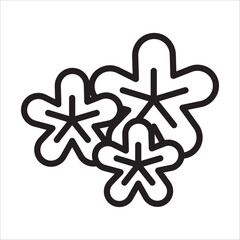 Flower icon outline vector