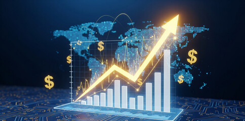 Global Financial Growth Background