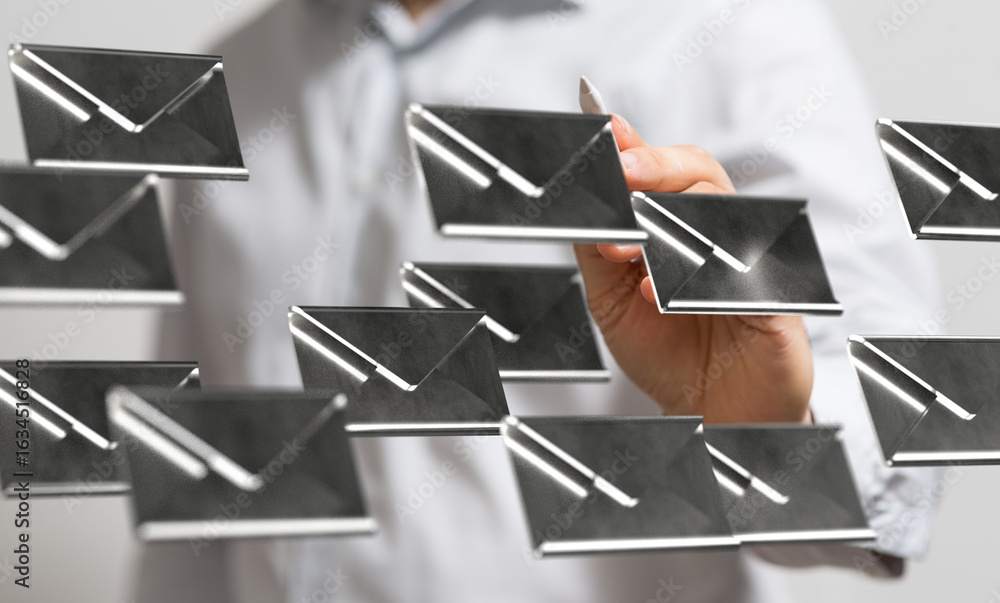 Poster improve email organization. streamline inbox, boost productivity. efficient email management techniq