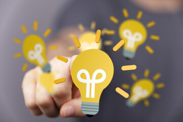 Boost your creativity!  Find innovative solutions with our stock photo of bright lightbulb ideas.