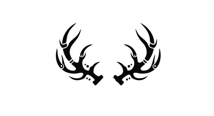 Naklejka premium Minimalist Vector Illustration of Clawed Animal Paws in Black on White in Modern Style