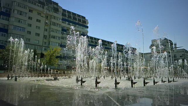 fountain in the city